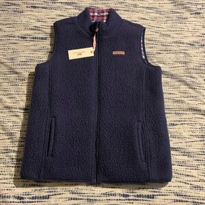 Girls Vineyard Vines Reversible Vest sz XL 16
